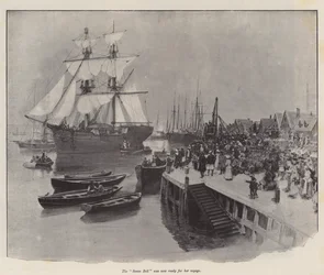 Illustratie voor Het Geluk van Susan Bell, door Sir Walter Besant